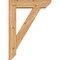 Ekena Millwork Traditional Slat Smooth Bracket w/ Offset Brace, Western Red Cedar, 5 1/2"W x 20"D x 28"H BKT0604X20X28TRA06SWR - alternate 2
